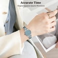 thumbnail image 3 of Watch for Woman Minimalist Diamond-Accented Watch with Quartz Movement, Waterproof Watch with Stainless Steel Strap for Woman Perfect Gift, 3 of 7
