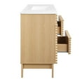 thumbnail image 4 of Modway Render 48" Plastic and Wood Single Sink Bathroom Vanity in Oak/White, 4 of 4