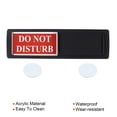 thumbnail image 4 of Uxcell Privacy Sign Slider Door Indicator Adhesive Do Not Disturb/Please Knock Sign Black 1 Pack, 4 of 6