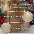 thumbnail image 4 of Velas sin llama Eywamage Gold Glass con mando a distancia, juego de 3, 4 of 7