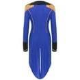 thumbnail image 4 of Haitryli Women's Circus Ringmaster Costume Tassel Long Sleeve Tailcoat Jacket Halloween Cosplay Fancy Dress Royal Blue XXL, 4 of 6