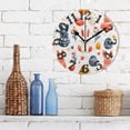 thumbnail image 3 of Easter Eggs with Rabbits Wall Clock 10 inch Non-Ticking Easy to Read Decorative Clocks for Home Bedroom Living Room, 3 of 8