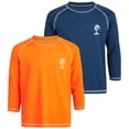thumbnail image 4 of iXtreme Boys Rash Guard - 2 Pack Quick Dry UPF 50+ Sun Protection Swim Shirt for Boys (8-18), 4 of 7