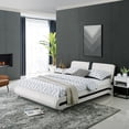 thumbnail image 4 of Camden isle Carlton White King Platform Bed, 4 of 5