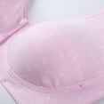 thumbnail image 6 of Lixiuxyad Comfortable Wireless Bra For Mature Women Front Closure Vest Style Plus Size Soft Cup Bra For Everyday Wear,Bras for Women Pink 38, 6 of 7