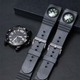 thumbnail image 2 of Pulsera Para Hombre Con Boca Recta 18 Mm/20 , Brújula , Reloj De Silicona Al Aire Libre Con Goma Impermeable, 2 of 3