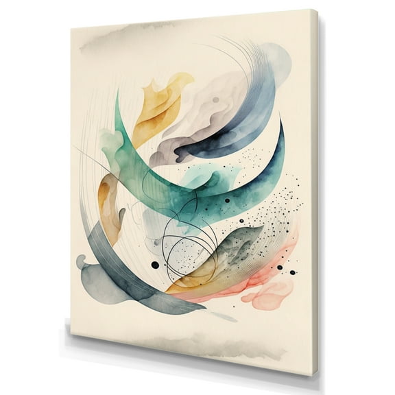 Designart Soft Minimalist Abstract Canvas Wall Art