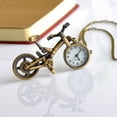 thumbnail image 3 of PENGXIANG Unisex Bicycle Pendant Necklace Quartz Pocket Watch Keychain Key Ring Holder, 3 of 8
