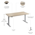 thumbnail image 6 of Move 60 Series 60W Adjustable Standing Desk in Natural Elm - Engineered Wood, 6 of 7