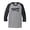 Heather Gray/Black, variant on Vintage Made in 1978 Great Adult Raglan 3/4 Sleeve Short Sleeve T-shirt-Small Heather Gray/Black