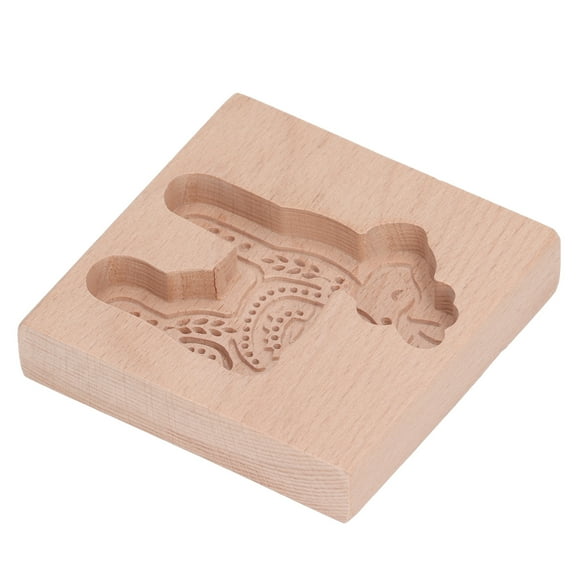 Carved Wooden Cookie  Mould Biscuit Beech Shortbread Gingerbread Molder Dessert for Cookie Biscuit Molding Dessert Cookie for Cookie Stamps