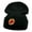 Black, variant on Rodeo Cowboy Logo Embroidered Long Knitted Beanie - Olive OSFM