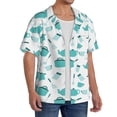 thumbnail image 2 of Fotbe Utensiles Camisa Estampada de Manga Corta para Hombre, Casual de Verano, Estilo Playero, Sin Arrugas-Medium, 2 of 5