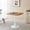 Oak + MDF+Metal, variant on 31.5" Walnut Square Dining Table for 2-4, Mid-Century Modern Tulip, 0.71" Thick MDF Top & Solid Metal Pedestal Base – Ideal for Apartments
