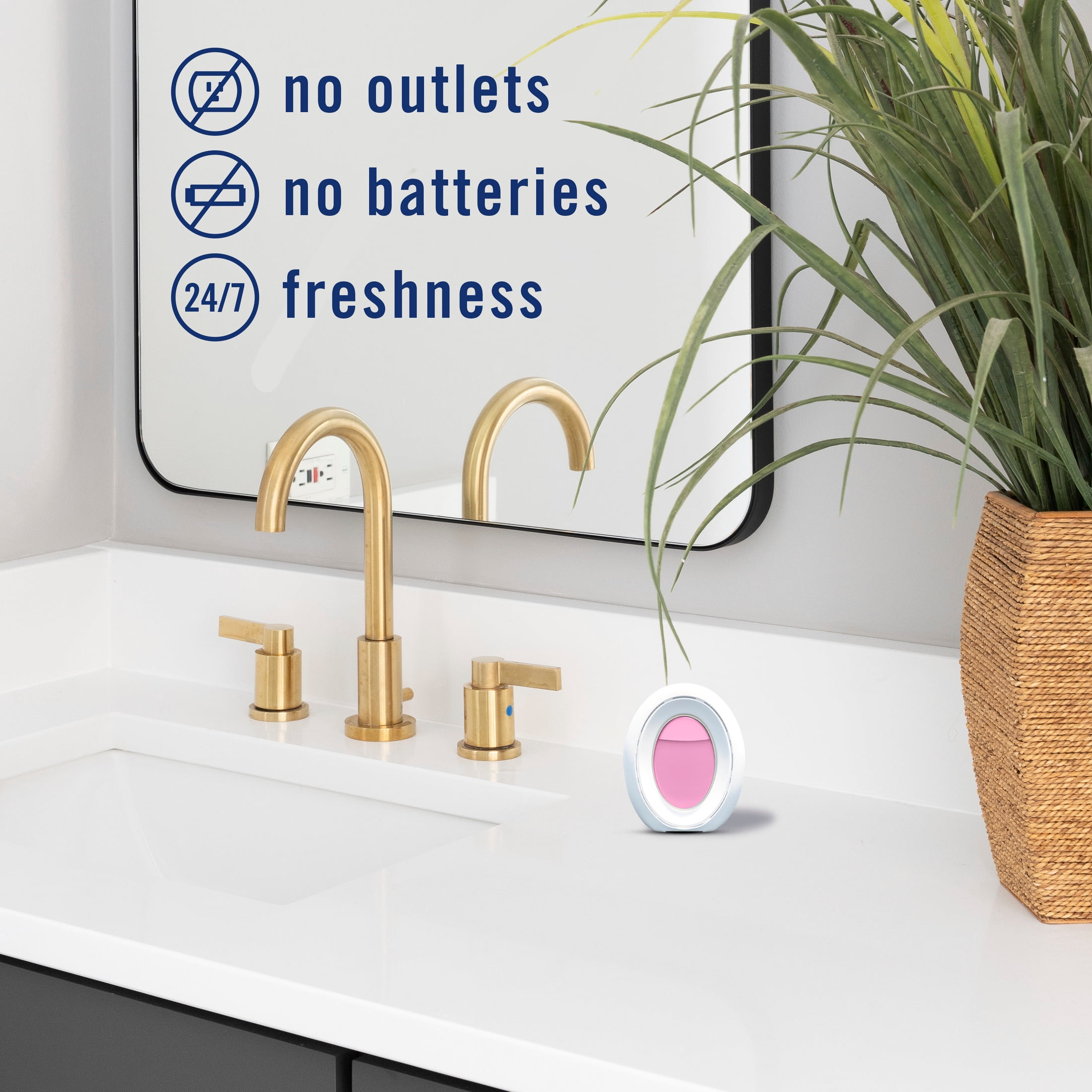 Febreze Dunkin' Bathroom Air Freshener, Odor-Fighting Air Freshener for Small Spaces, Strawberry Frosted Donut, 1 Count