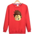thumbnail image 1 of Roblox-suéter de cuello redondo para niños y adultos, chaqueta periférica, camisa de fondo, estilo informal de manga larga, primavera y otoño, 1 of 4