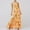 Orange, variant on Aojekbee Women's Long Beach Dress Sleeveless Spaghetti Strap Cross Tie-up Front Floral Print Dress Midi Slip Dress