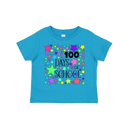 

Inktastic 100 Days of School Pastel Stars Gift Toddler Boy or Toddler Girl T-Shirt