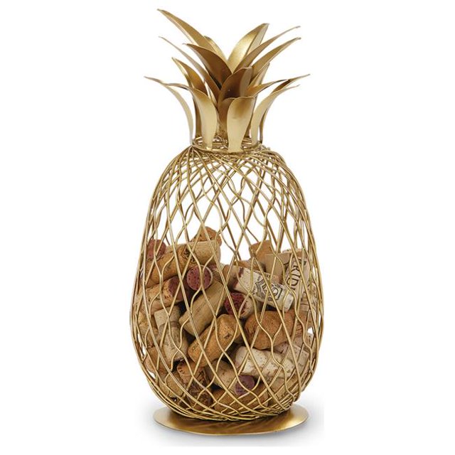 Picnic Plus PSA-650GP 6.5 x 14 in. Golden Pineapple Cork Caddy
