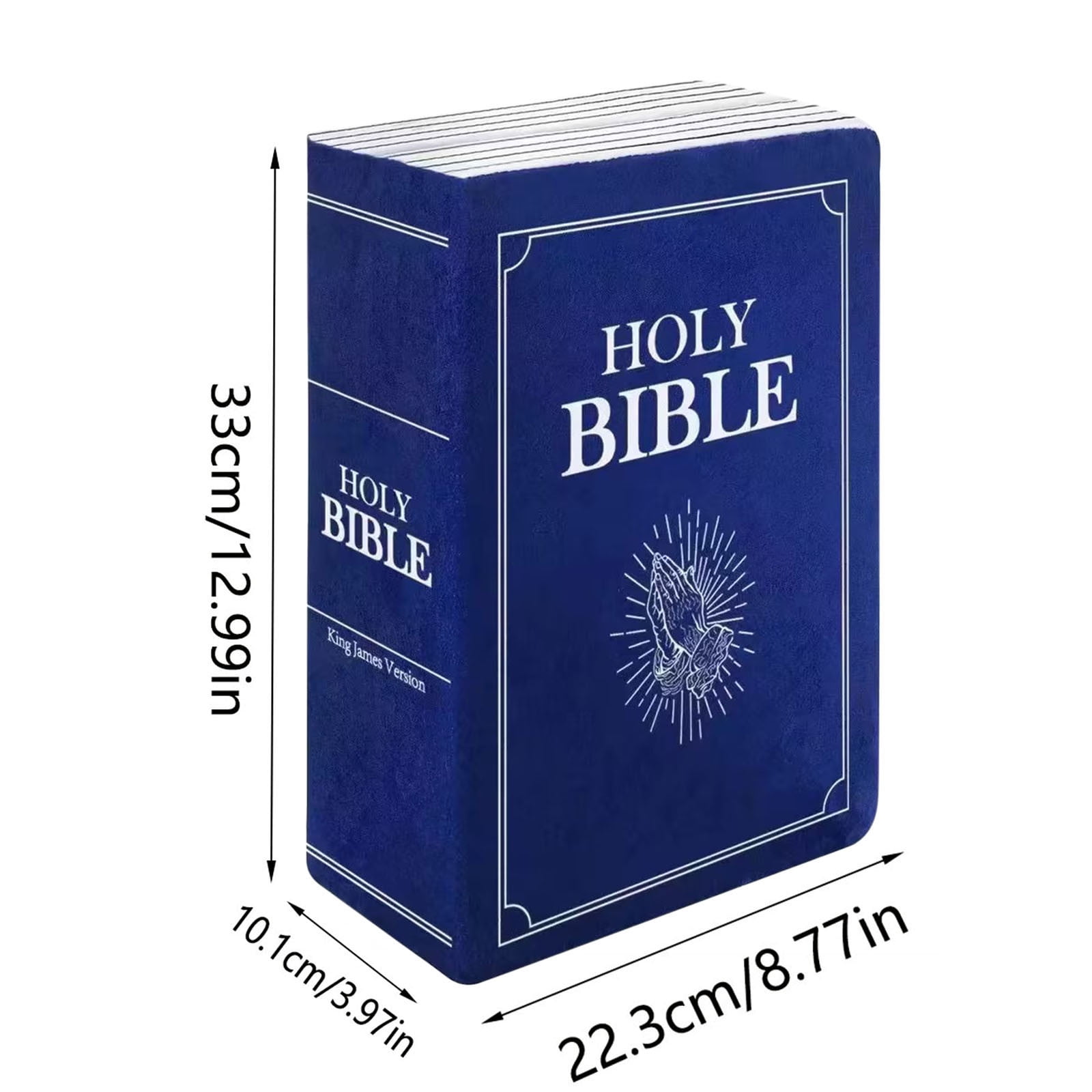 Children's Plush Toy Throw Pillows, Christmas holiday Bible Book Pillow that Opens, Home Living Room Decorative Pillow, Kids Pillow, for Bedroom Sofa Cushion Chair Couch Bed, 13"x8.8"x4"