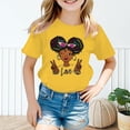 thumbnail image 2 of YUEHUA Shirt for Girls 8-10 Girls' Summer Round Neck Cartoon Print Casual Loose Short Sleeved T Shirt, Size 8-10 Years, 2 of 5