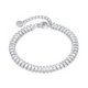 thumbnail image 1 of Pulsera de acero inoxidable chapada en oro de 18 quilates para mujer, 1 of 1