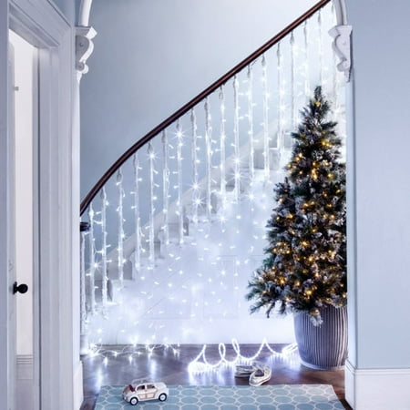 TORCHSTAR Icicle Lights, 16.4ft LED Christmas Tree Lights, Pure White - Walmart.com
