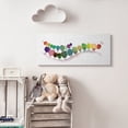 thumbnail image 4 of Stupell Industries Rainbow Inchworms Cute Watercolor Painting Canvas Wall Art by Maria Carluccio, 4 of 5