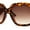 Tortoise Brown, variant on Womens Minimal Mod Oversize Thick Plastic Butterfly Chic Sunglasses Ivory Black