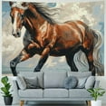 thumbnail image 4 of Orinice Horse Beach Sky Tapestry Wall Hanging Unique Style for Home Decor, Graphic Tapestries for Living Room Bedroom Apartment Farmhouse Dorm, Wall Art Tapestry 50x40inch, 4 of 6