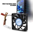thumbnail image 1 of Ventiladores De PC, 4 Pines/3 Pines DC12 V 11 Aspas De Ventilador Ventiladores De Caja De Computadora Con Tornillo Para CPU De Computadora, 1 of 7