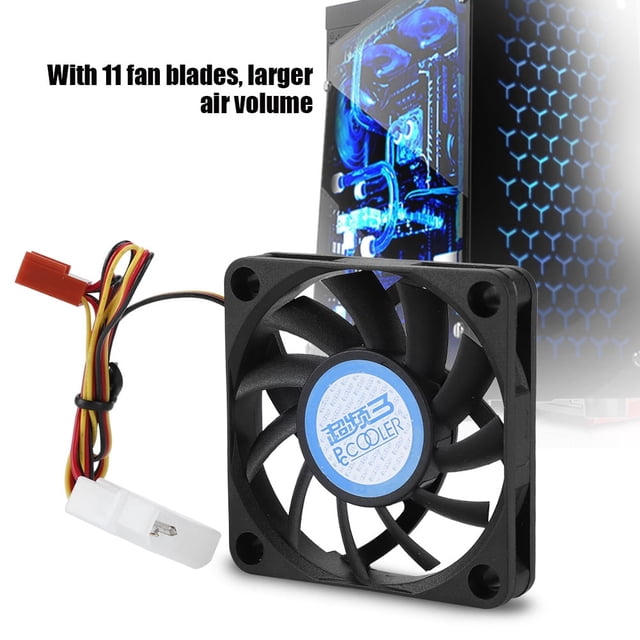 Ventiladores De PC, 4 Pines/3 Pines DC12 V 11 Aspas De Ventilador Ventiladores De Caja De Computadora Con Tornillo Para CPU De Computadora