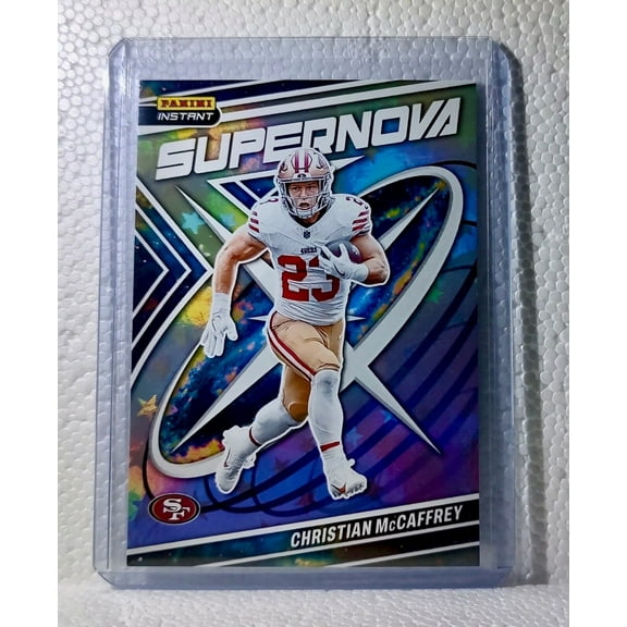 Christian McCaffrey 2023 Panini NFL #9 Supernova Football Card 49ers 1/481