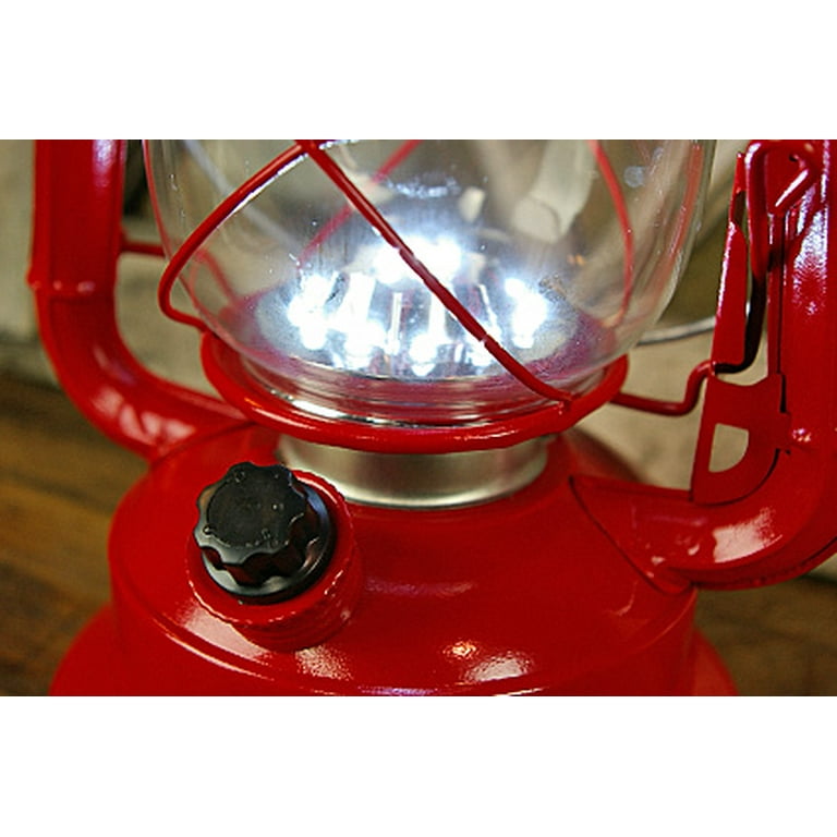 11.5in LED Hurricane Lantern, Red