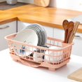 thumbnail image 5 of Dish Dish Drying Rack Fast Drainage Detachable Base Drainboard Design Strong Plastic Dish Drainer for Dish Fork Chopsticks, 5 of 5