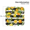 thumbnail image 2 of Vsdgher Orange and Lemon Leather Coasters for Drinks, Durable Drink Coasters 4 Set for Tabletop Protection, Luxurious Home Décor and Housewarming Gift ( {designName})Square, 2 of 6
