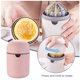 thumbnail image 5 of Exprimidor Manual, extractor de jugo de frutas, exprimidor, licuadora, filtro de doble cara, máquina para beber, procesador, accesorio hecho a mano, rosa Guardung HA009601-02B, 5 of 7