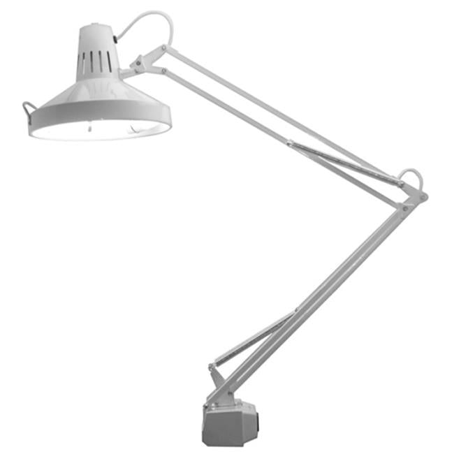 Luxo Corp L445WT ThreeWay Incandescent/Fluorescent ClampOn Lamp, 40