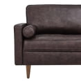 thumbnail image 6 of Sofa Couch, Brown, Leather, Mid Century Living Lounge Cafe Lobby Hospitality Restaurant, Modern Contemporary HB33443, 6 of 8