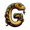 G, variant on Dmlowu 26 Letter Christmas Tree Ornaments - Multicolored Christmas Ornaments for Xmas Tree, Personalized Christmas Tree Decorations for Party Holiday, Hanging Pendant Gifts