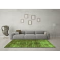 thumbnail image 3 of Ahgly Company Indoor Square Oriental Green Traditional Area Rugs, 7' Square, 3 of 4