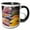 Black/White, variant on 3drose, Rainawari, Srinagar, Jammu, Kashmir, India. Dried Lentils at Market., 15oz Mug