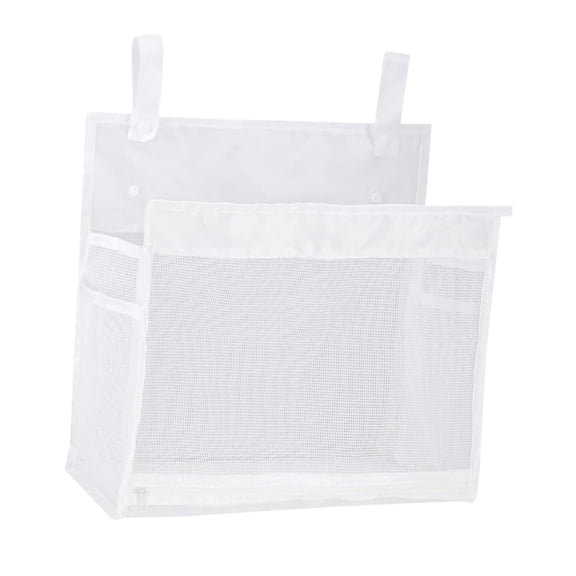 Organizador de juguetes de baño de malla, almacenamiento de juguetes de baño para bebé, decoración colgante de gran apertura, organizador de juguetes para dormitorio, bolsa de red