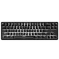 thumbnail image 1 of Ajazz K680T Wired&BT Dual-mode Mechanical Keyboard 68 Keys Compact White Backlight Mechanical Keyboard Black with Blue Switches, 1 of 8