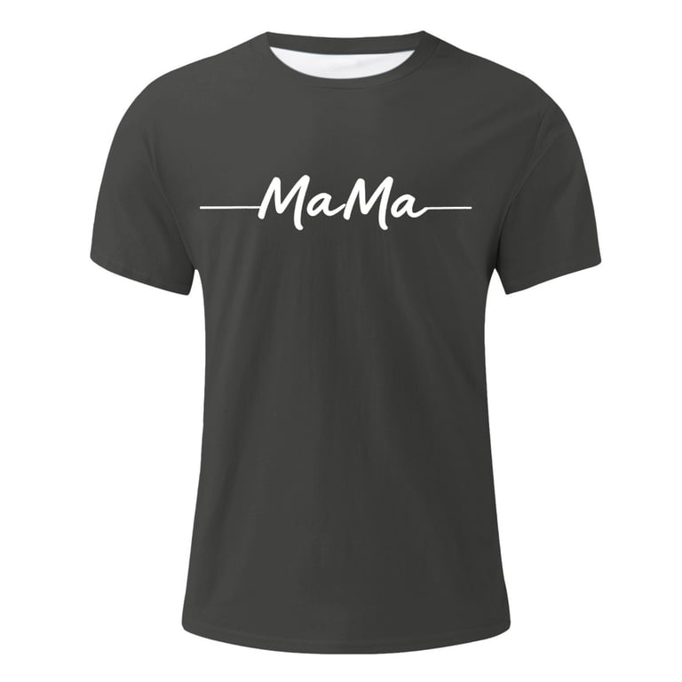 KHONTS Printed Shirt for Men Papa Dad Mama Mum Print Tshirts Funny