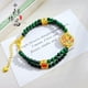 thumbnail image 2 of Elegante pulsera de jade de doble capa de estilo chino para mujer, 2 of 2