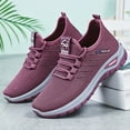 thumbnail image 7 of Daznico Women's Breathable Running Shoes - Lightweight Mesh Sneakers with Soft Sole for Gym, Jogging & Casual Wear - Comfortable Lace-Up Design,Color:Purple,Size:7.5, 7 of 7