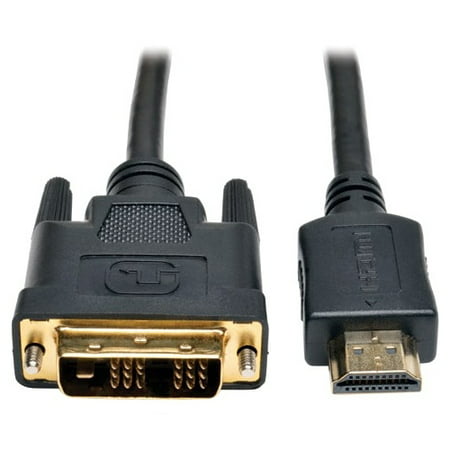 Tripp Lite P566 003 HDMI to DVI Cable, Digital Monitor Adapter Cable (HDMI to DVI D M/M), 1080P, 3 (Best Cable To Connect Pc To Monitor)