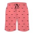thumbnail image 5 of XINPING Men's Board Shorts No Liner Slim Fit Solid Color Quick Dry Spring Break Swim Trunks with Pockets Upf 50+ Sun Protection Summer Swimwear, 5 of 5