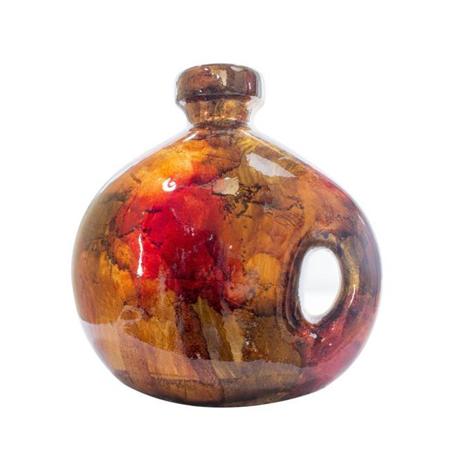 Vase à Cruches en Céramique Déjouée et Laquée d'Automne